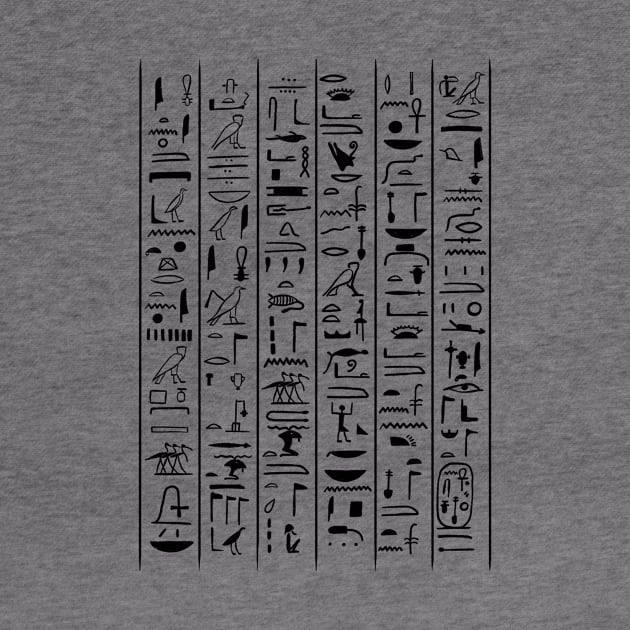 Hieroglyphic Letters Ancient Egypt Pharaohs Egyptology Gift by basselelkadi